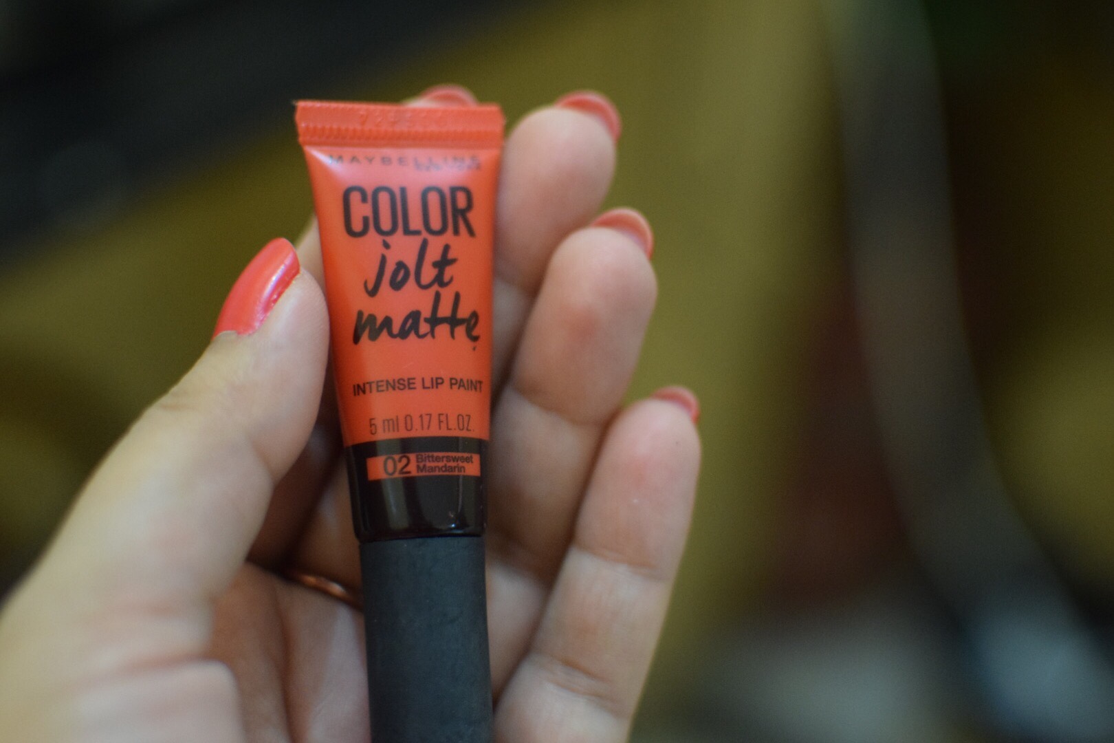 Maybelline Color Jolt Matte Intense Lip Paint 02 Bittersweet Mandarin Review