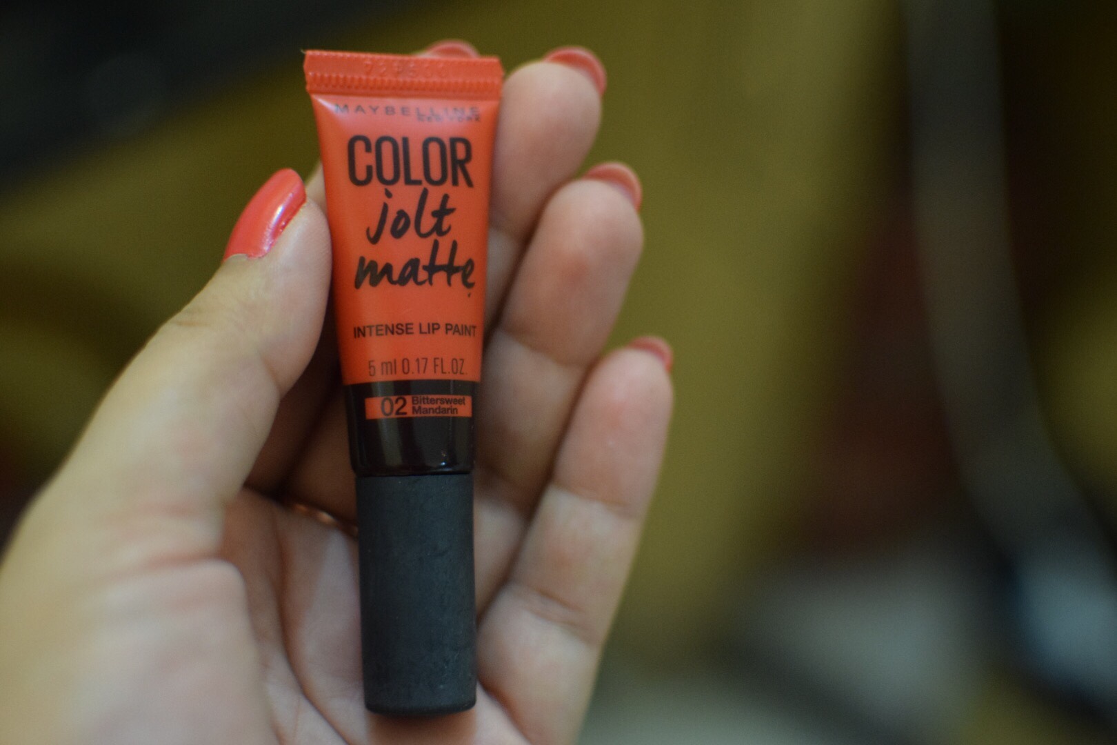 Maybelline Color Jolt Matte Intense Lip Paint 02 Bittersweet Mandarin Review